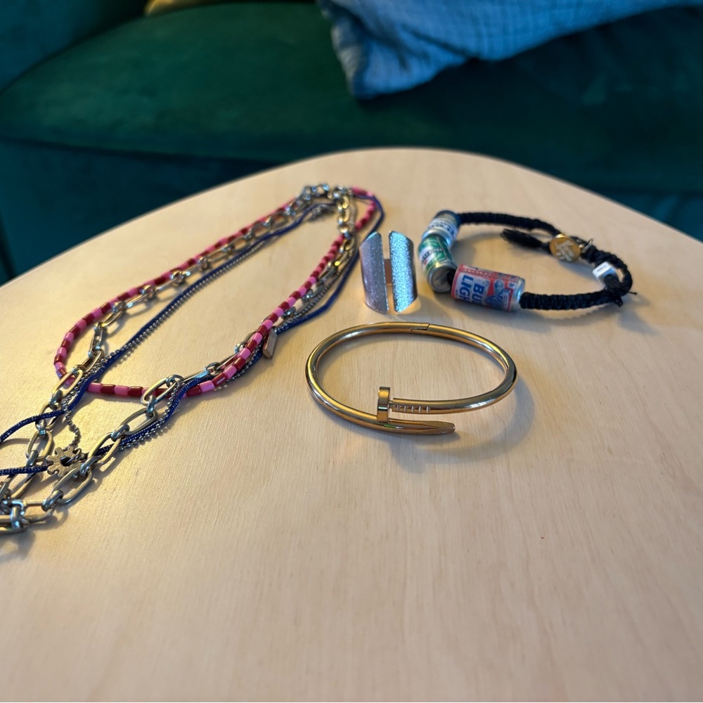 Bracelet and Colorful Necklace Set